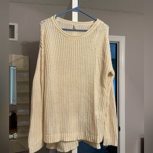 Forever 21 cream small sweater